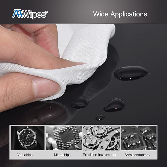 AAwipes Cleanroom Polyester Wipers 12"x12" Double Knit 100% Polyester Wipes - Image 8