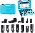 DuraTech 12-Piece Oxygen Sensor Socket Set, O2 Sensor Removal Tool Kit by DURATECH