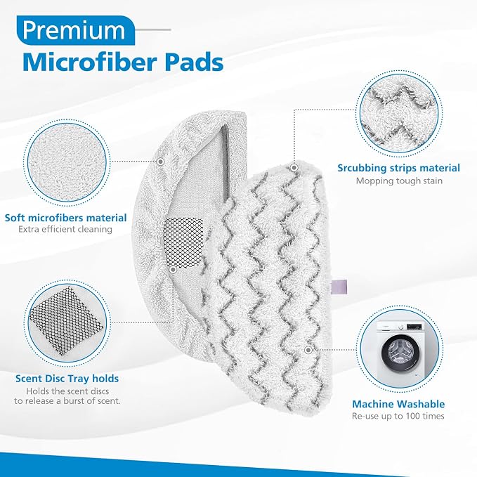 1940 for Bissell Steam Mop Pads for Bissell PowerFresh Steam Mop 1806 1544 1440 - Image 3