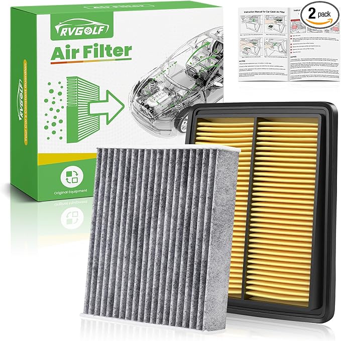 Engine+Cabin Air Filters Fit for Nissan Rogue 2014-2020, Rogue Sport 2017-2022 by RVgolf