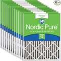 Nordic Pure 14x20x2 Pleated MERV 13 Air Filters 12 Pack by NordicPure