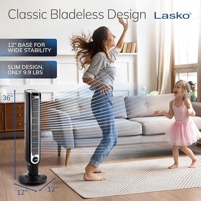 Lasko Oscillating Tower Fan - Image 4