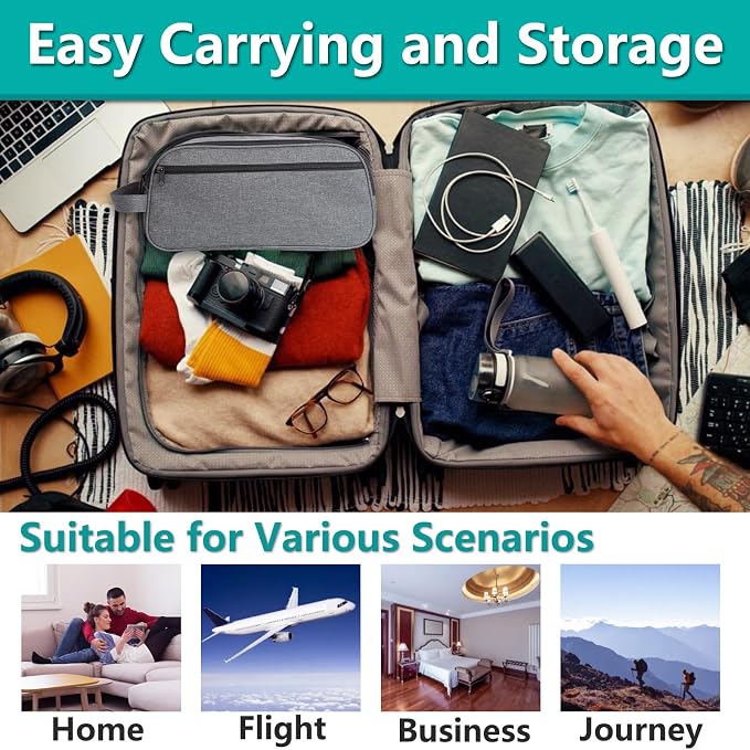 CPAP Travel Bag for ResMed AirMini Machine, Portable Storage Organizer Case - Image 5