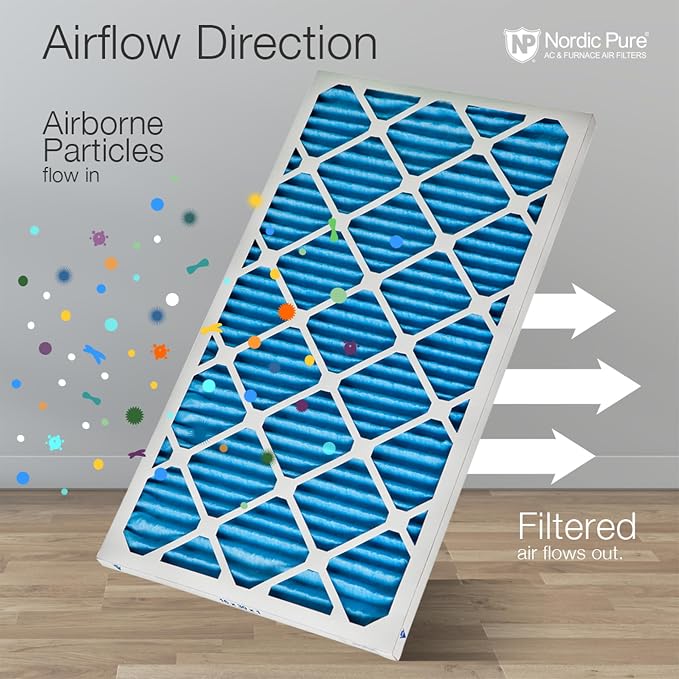 Nordic Pure 16x25x1 Pleated MERV 7 Plus Carbon Air Filters 12 Pack | Actual - Image 8