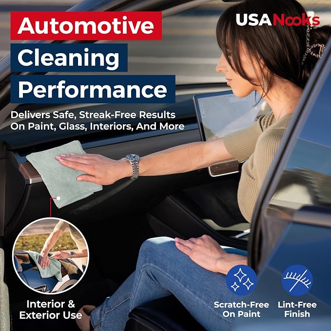 USANOOKS Premium 300GSM Microfiber Cleaning Cloth - Image 5