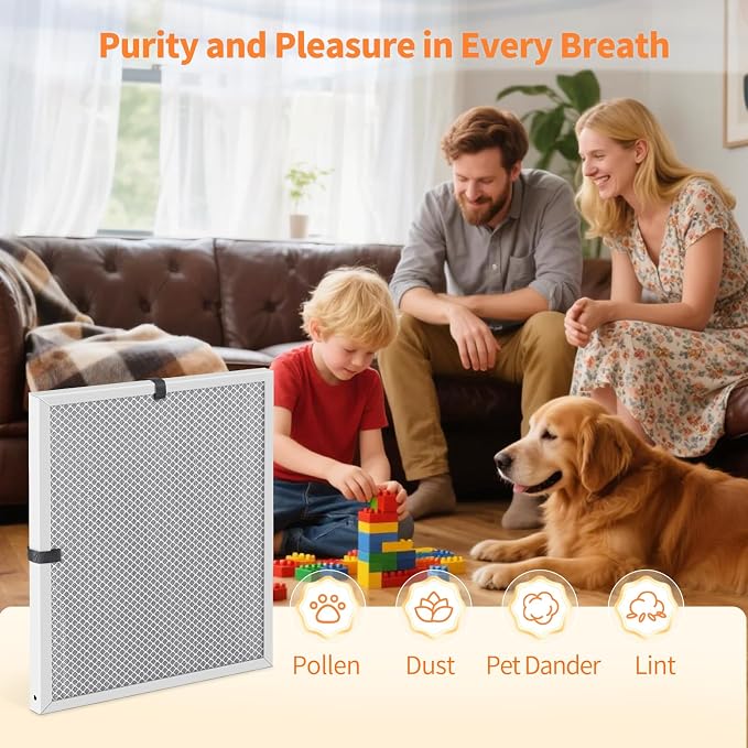 2-Pack 20x22x1 MERV 8 Reusable & Washable Electrostatic Air Filters - Image 7