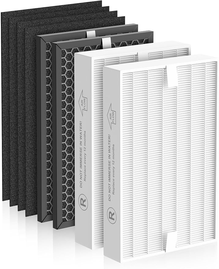 HPA5100B Replacement Filter for Honeywell HPA5100 HPA5150 HPA3100, 2 S Carbon by Induspure