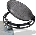 20 In Cast Iron Manhole Cover and Frame by ChannelDrainGrateManholeCover