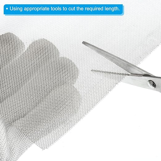 PATIKIL 40" L x 10" W Woven Wire Mesh, 30 Mesh 304 Stainless Steel Air Vent - Image 4