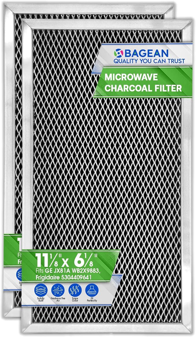 Microwave Charcoal Filter 11.2" x 6.1" by Bagean