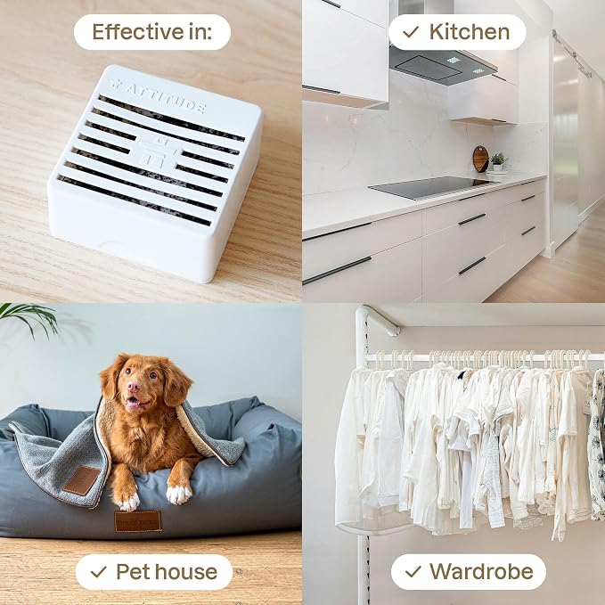 ATTITUDE Air Purifier with Activated Carbon Filter, Plant- and Mineral-Based - Image 4