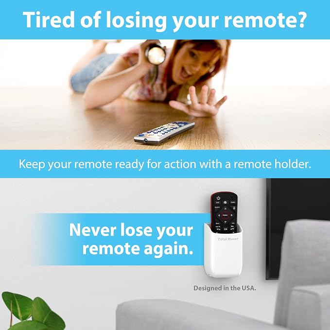 TotalMount Hole-Free Remote Holders – Eliminate Need to Drill Holes in Your Wall - Image 2