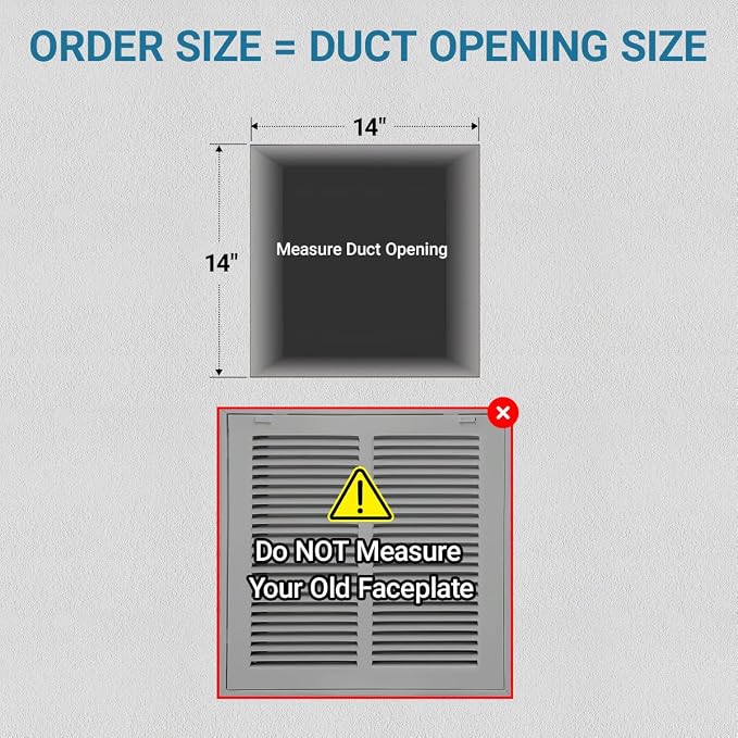 14 x 14 Inch Return Air Filter Grille - Image 2