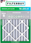 Filterbuy 16x20x4 Air Filter MERV 8 Essential Dust & Allergy Defense, by Filterbuy