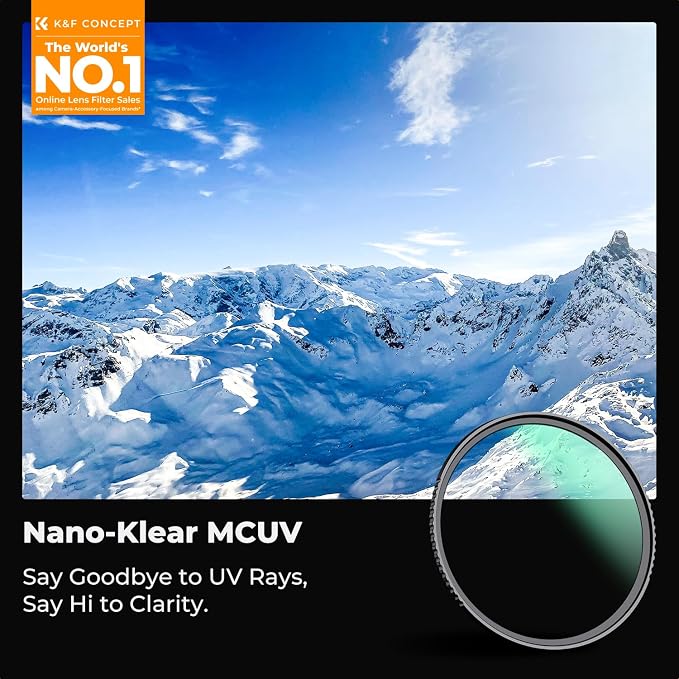 K&F CONCEPT 82mm MC UV Lens Protection Filter - Image 2