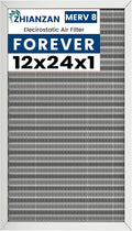 12x24x1 HVAC Furnace Air Filter, Lasts a Lifetime, the Last HVAC Filter You by ZHIANZAN