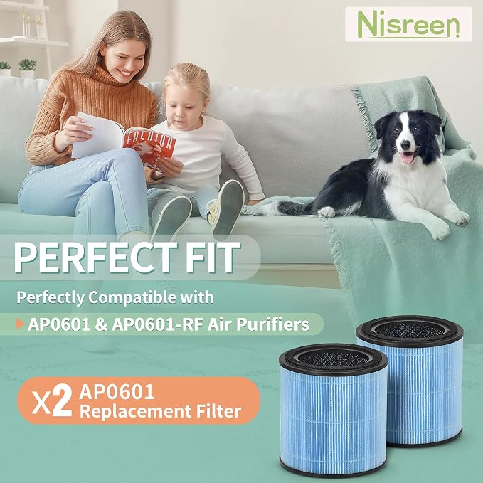 2-Pack AP0601 True HEPA Replacement Filter, Compatible - Image 2