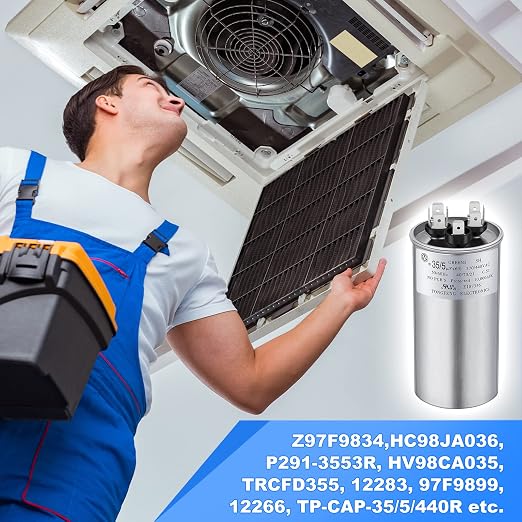 Frienda 35+5 MFD 35/5 uf ±6% 370V or 440V VAC Dual Run Round Capacitor - Image 6