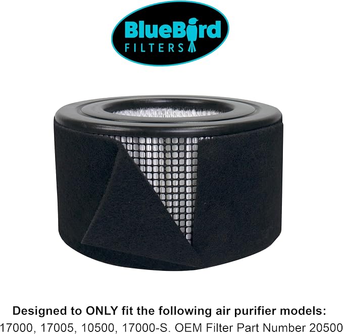 Replacement Prefilter, Fits Honeywell 17000-S, Carbon Charcoal, 2 Pack - Image 2