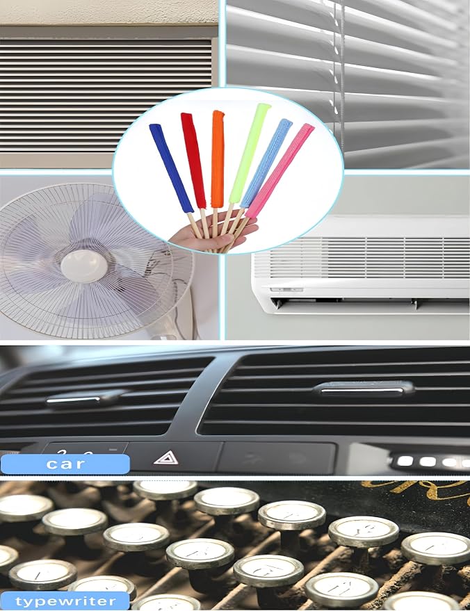 12Pcs Microfiber Duster, Detail Sticks Fan Cleaning Brush Fan Blade Cleaner - Image 7