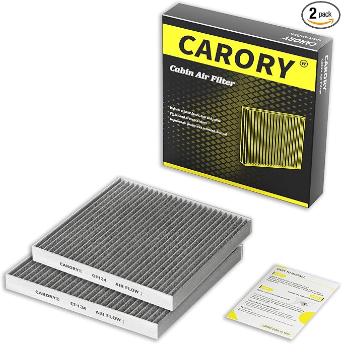 2 Pack Cabin Air Filter w/Activated Carbon by Carory