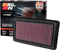 K&N High-Flow Original Lifetime Engine Air Filter: Increase Power: Premium by KNEngineeringInc