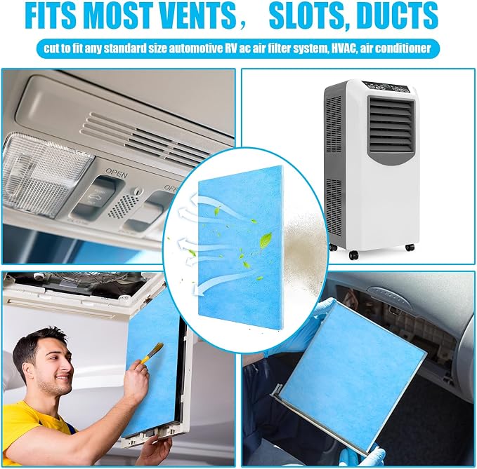 Frienda 12 x 91 Inch Merv 6 Reusable Air Vent Filter Cut to Size Electrostatic - Image 5