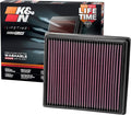 K&N High-Flow Original Lifetime Engine Air Filter: Increase Power: Premium by KNEngineeringInc