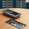 Floor Register 4 x 10 Inch, HG Power 3 Pack Heavy Duty Floor Vent Covers by HGPOWER