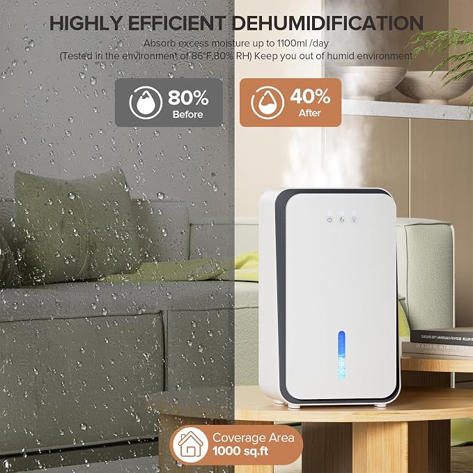 1000 sq.ft Dehumidifier for Home, Dehumidifiers for Basement, Bedroom - Image 3