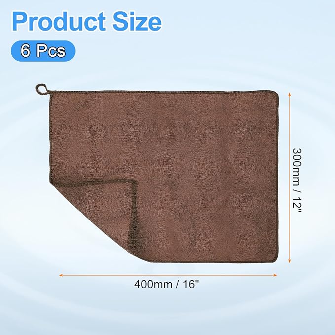 HARFINGTON 6 Pack Microfiber Cleaning Cloth - Image 2