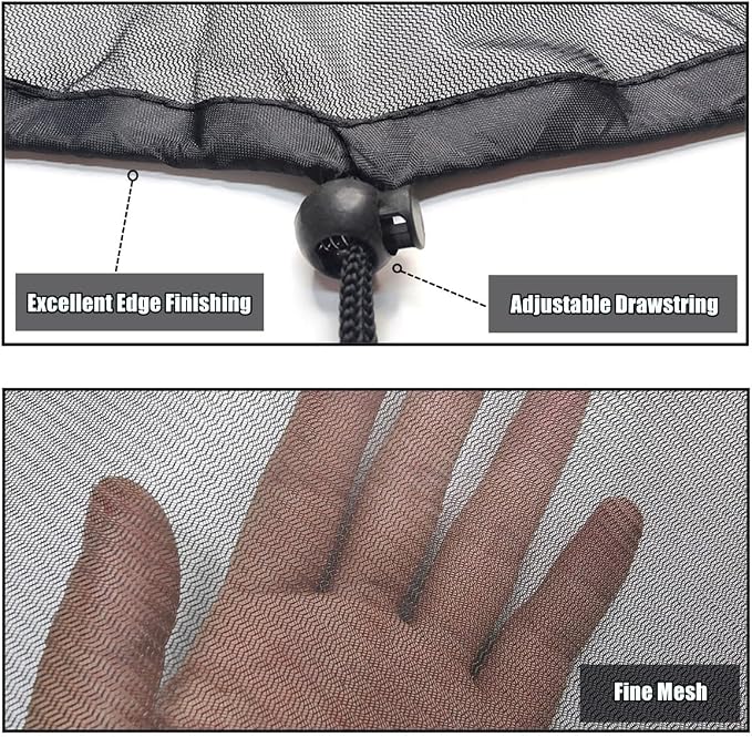 4 Pcs Rain Barrel Mesh Cover, 39.4 inch Water Collection Bucket Net - Image 5