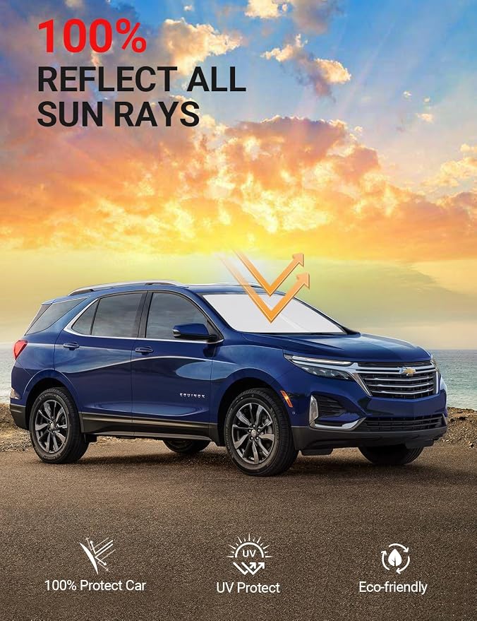 Proadsy 2026 Upgrade Front Windshield Sun Shade Foldable Sun Shade Protector - Image 4
