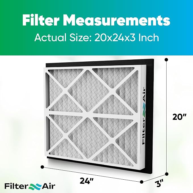 Filter X Air - 20x24x3 MERV 13 Pleated Air Filters Replacement Compatible - 2 - Image 2