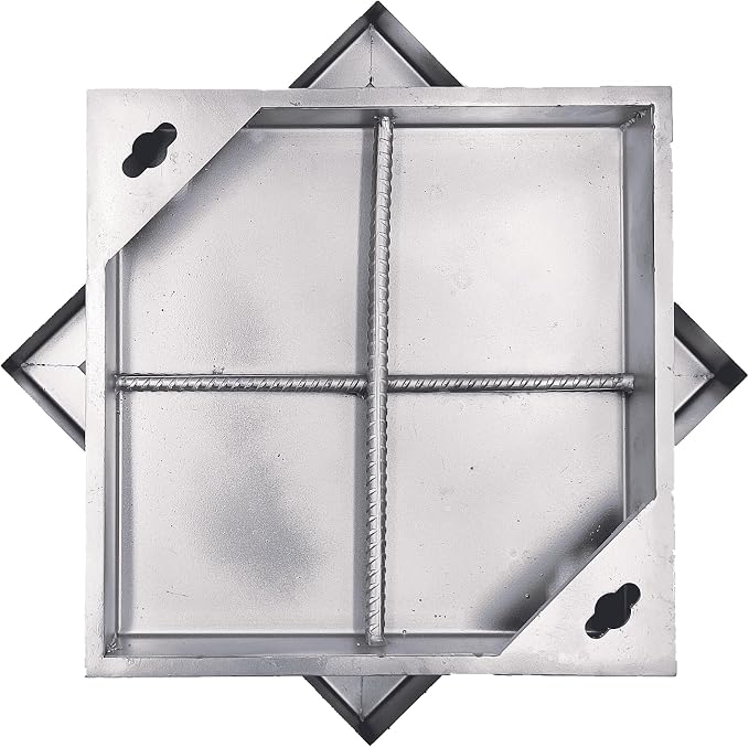 16x16 Invisible Stainless Steel Manhole Cover and Frame by ChannelDrainGrateManholeCover