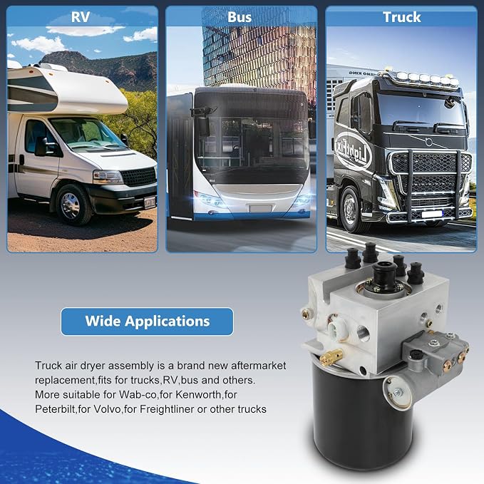 ECCPP Air Dryer 801266 AD-IS for Freightliner for Kenworth for Peterbilt 12V | - Image 7