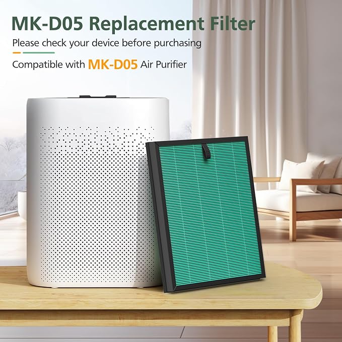 2-Pack MK-D05 Air Fil-ter Replacement - Image 2