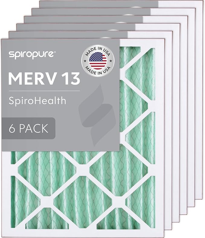 SpiroPure 14x17x2 MERV 13 Pleated Filter Air Filters by SpiroPure
