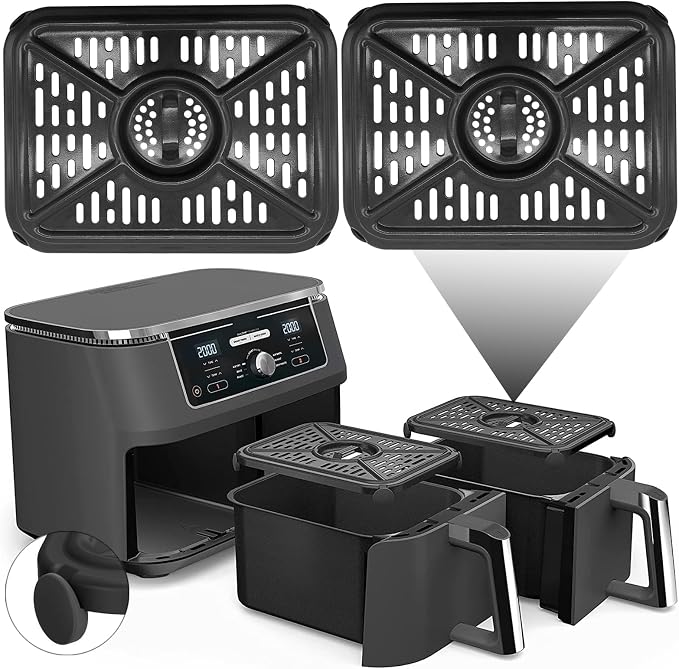 GWYXC Air Fryer Grill Pan for Ninja Foodi DZ401 DZ550 DualZone Air Fryers by oecue