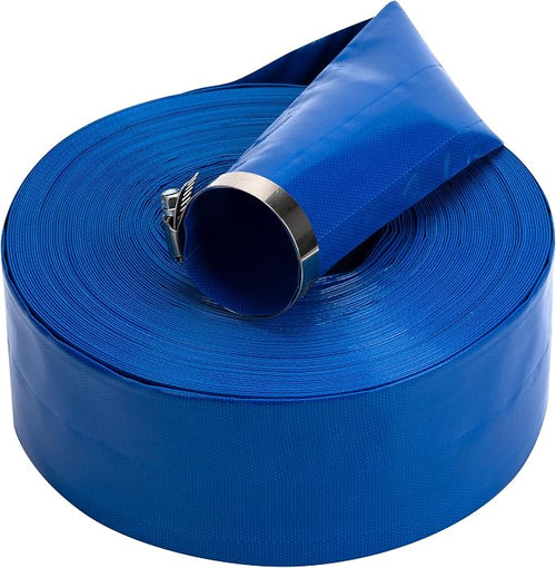 1-1/2 in x 100 ft Pool Backwash Hose Heavy Duty Drain Discharge PVC Lay flat by ZY-hosetube