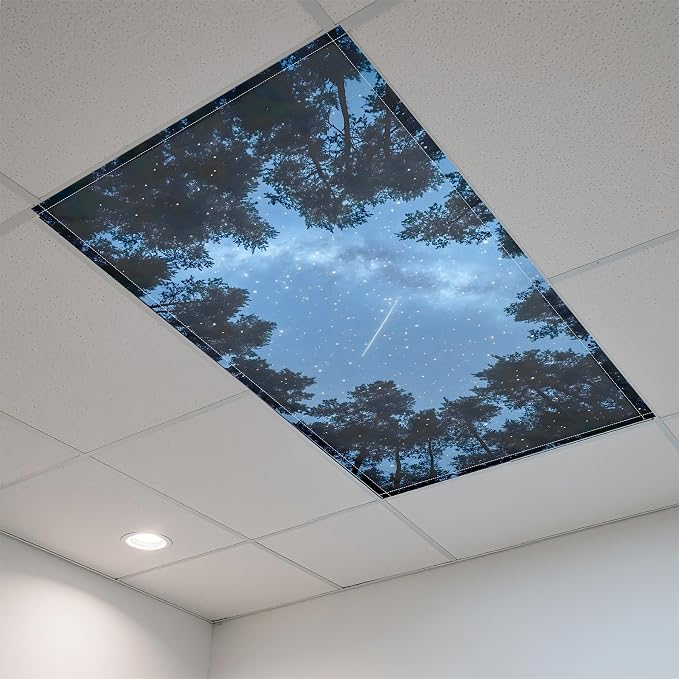 Fluorescent Light Covers-2 Pack 4 x 2 Feet Magnetic Ceiling Light Cover Room - Image 6
