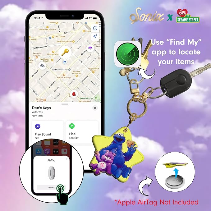 Sonix x Care Bears x Sesame Street Keychain Case Compatible - Image 3