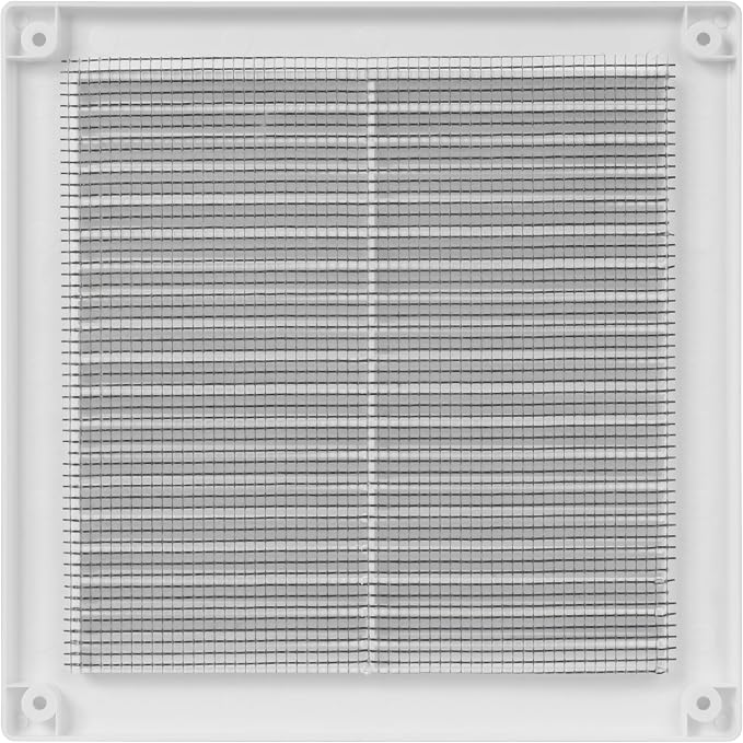 8 x 8 Inch White Air Vent Cover – Plastic Square Air Vent Grill Cover - Image 9