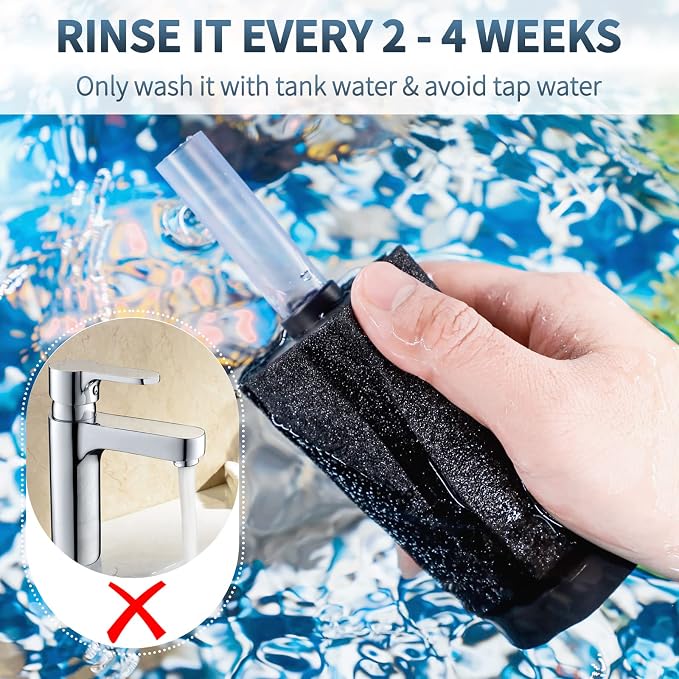 Pawfly Aquarium Bio Sponge Filter Quiet Betta Fry Shrimp and Small Fish Foam - Image 7