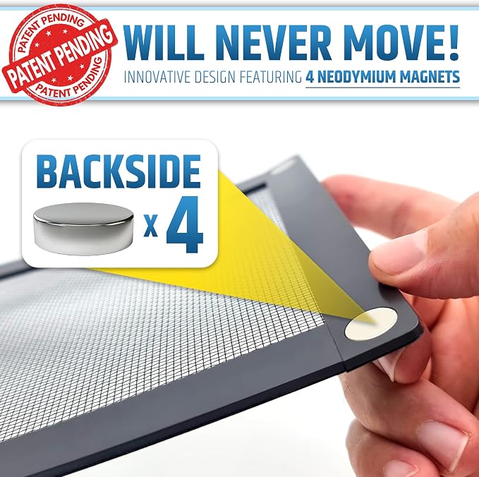 Powerful Magnetic Vent Screen Mesh Covers That Will Never Move or Fall - Image 3