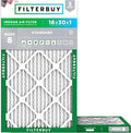 Filterbuy 16x30x1 Air Filter MERV 8 Essential Dust & Allergy Defense, by Filterbuy