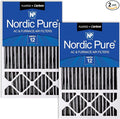 Nordic Pure 16x25x5 Honeywell Replacement Air Filters MERV 12 Plus Carbon 2 Pack by NordicPure