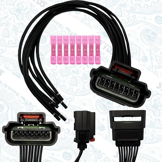 8-Pin Mass Air Flow Sensor Wiring Harness - Image 2