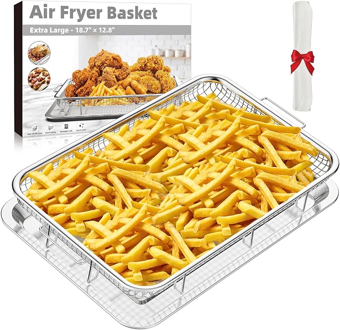 Air Fryer Basket for Oven, Extra Large 18.8" x 12.8" Oven Air Fryer Basket and by THORSES