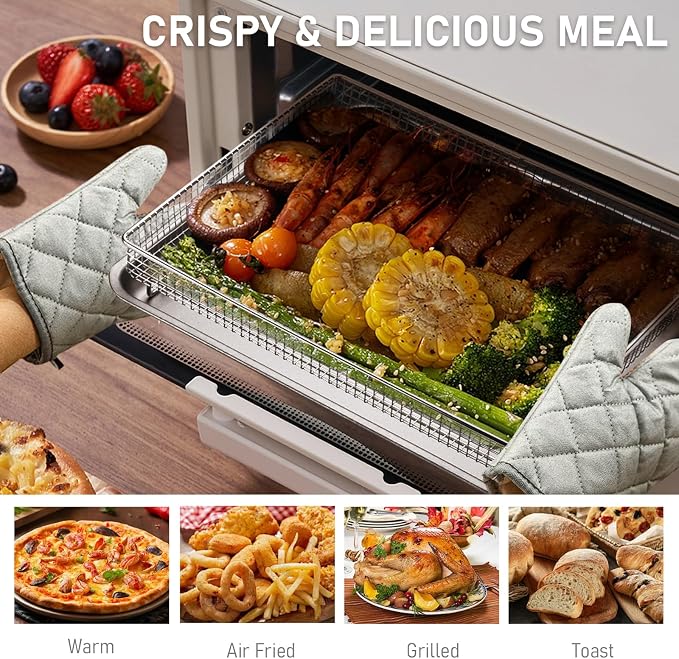 2Pack Air Fryer Accessories Basket and Tray - Image 3